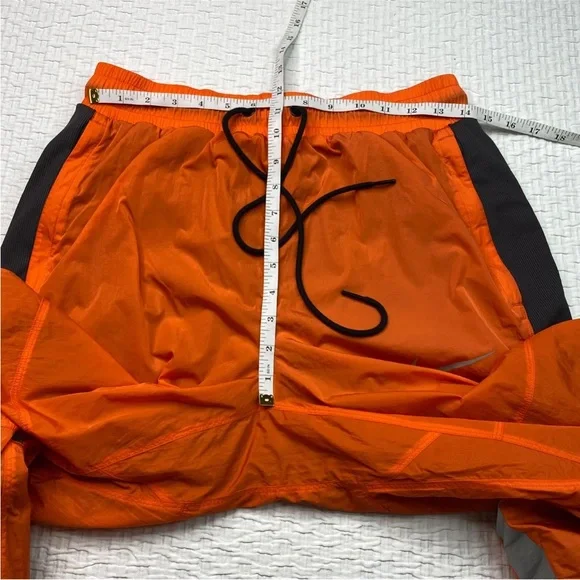 Men's Nike Nylon Running Pants M Orange Training Lined